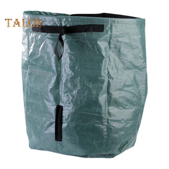 

Мешок для садовых отходов, многоразовый мешок для сбора листьев и сорняков с усиленными ручками, мусорные мешки для газона и опавших листьев для погрузки листьев и мусора зелёный