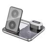 4-in-1 Wireless Charger: 30W Bedside Lamp, Phone Holder, Earphone & Watch Charging Station