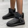Women's Winter Padded Thickened Snow Boots PU Leather Warm Boots