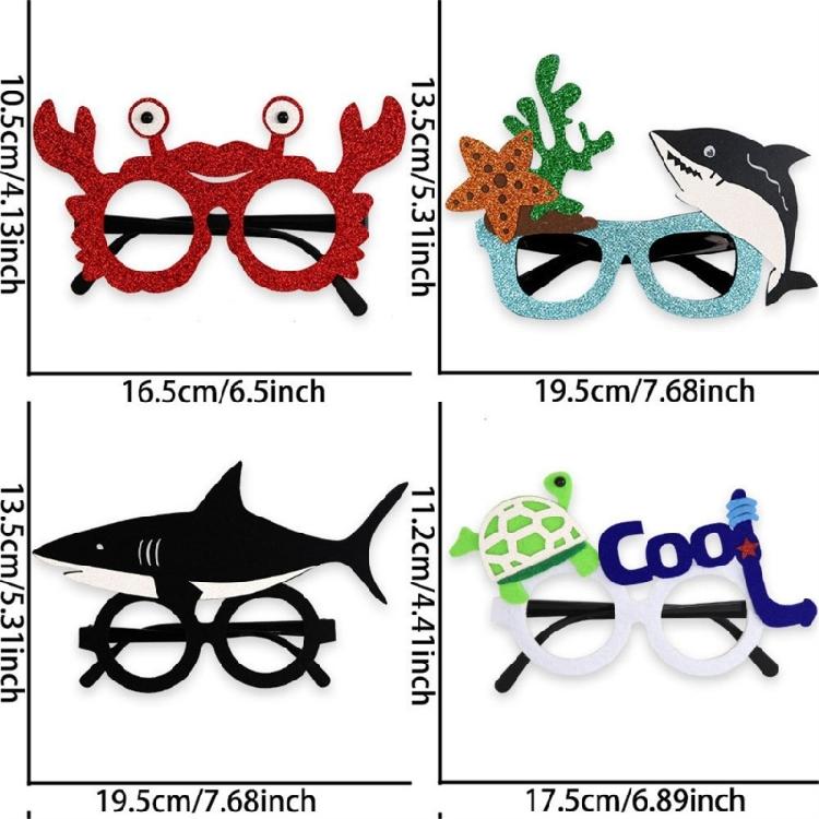 Sea Animal Glasses Frame Funny Ocean Animal Glasses Under The Ocean Themed Party Birthday Decorations Supplies Gifts