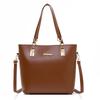 New Women's Bag Fashion Six-piece Set Mother and Child Bag Solid Color Large Capacity Shoulder Portable Messenger Bag Fashion