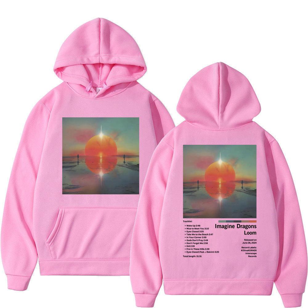 Imagine Dragons Loom New Album Graphic Hoodie Unisex Fashion Fleece Sweatshirt, LOOM World Tour Dates & Silhouette Print, Rock Streetwear
