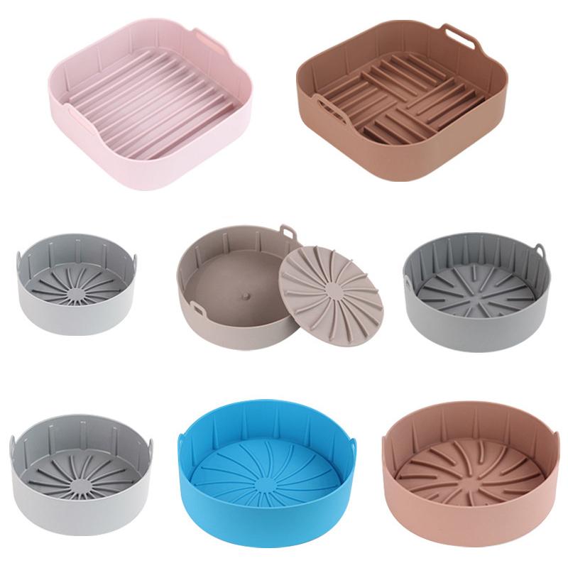 Airfryer Silicone Pot Multifunctional Air Fryers Accessories Fried Baking Tray