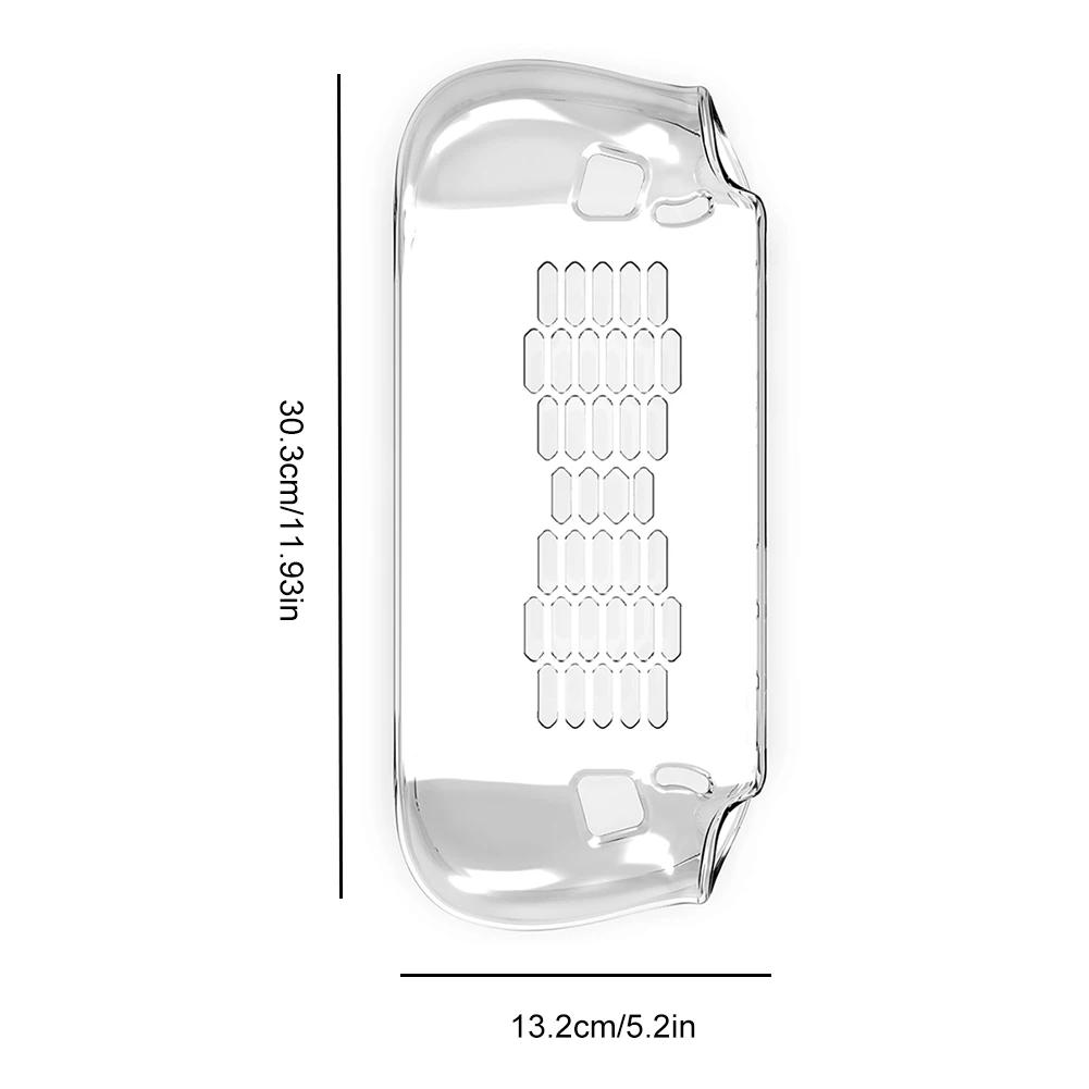 

Transparent Handheld Game Console Case Soft TPU Protective Cover Ergonomic Shockproof Host Shell for Lenovo Legion Go S