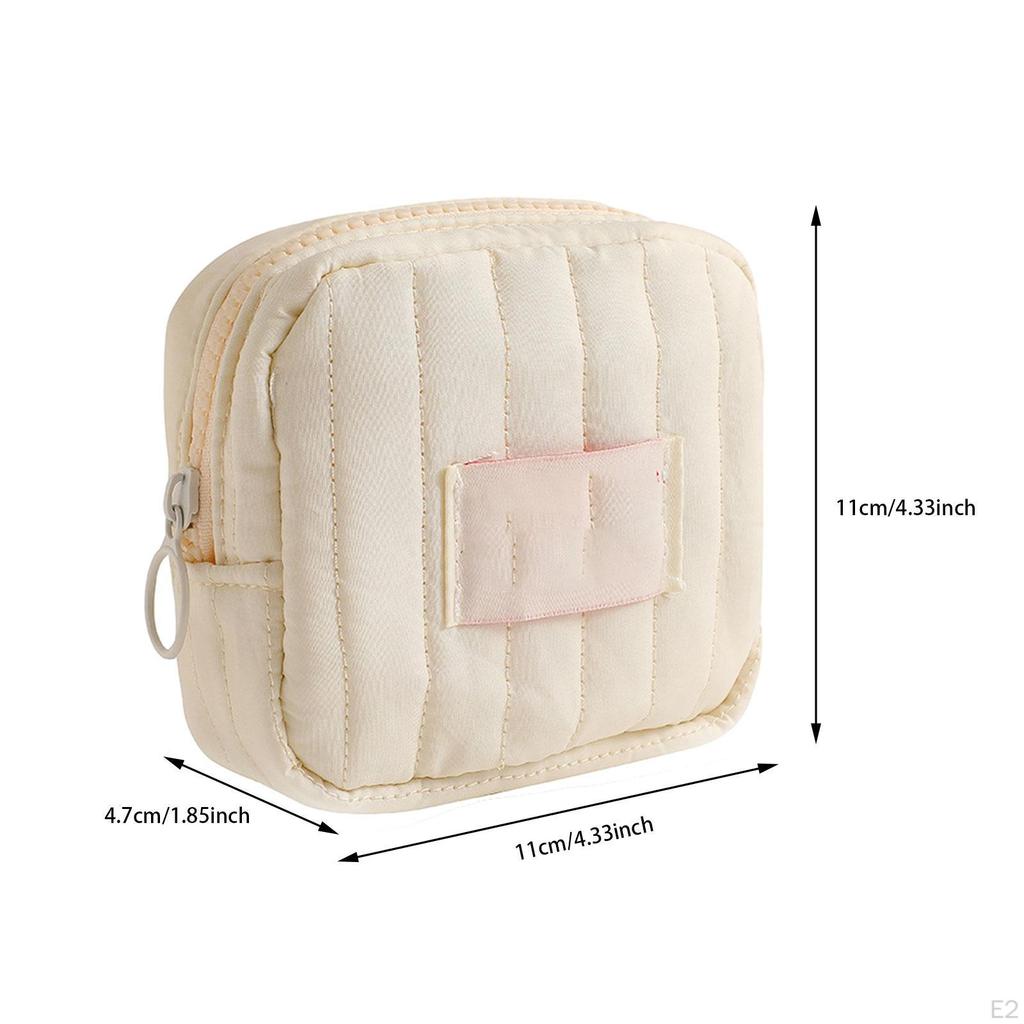 Change Purse Zipper Closure Napkins Organizer Pocket Pouch Earphone Bag