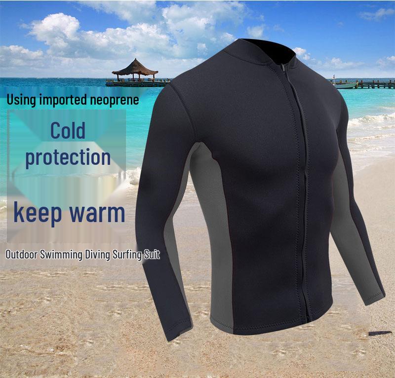 2mm Neoprene Diving Wetsuit Top for Outdoor Swimming & Surfing