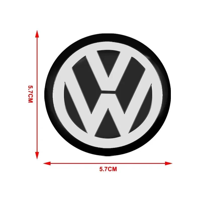 B5 VW For Volkswagen 4Pcs 56mm Car Tyre Wheel Center Hub Cap Badge Sticker Accessories For Volkswagen CC Polo Golf 4 5 6 7 Passa