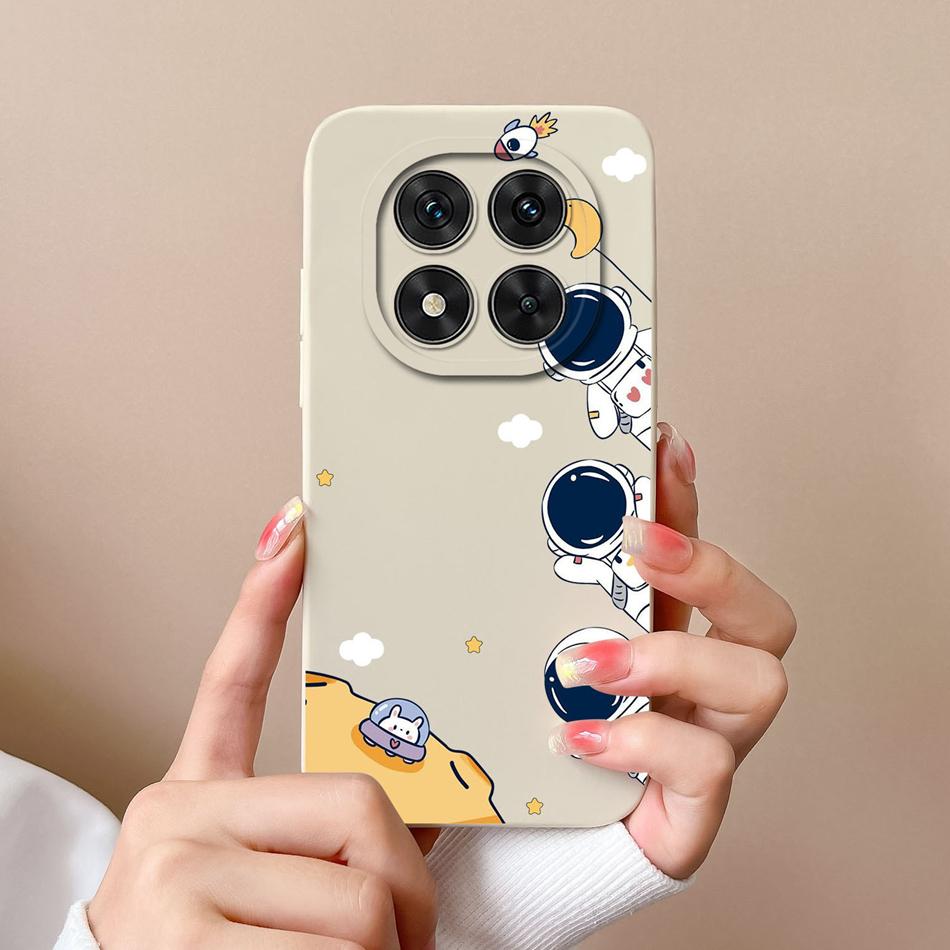 Case For Poco X7 Pro Cute Dinosaur Phone Bags Soft High Quality Liquid Silicone Back Cover For Poco X 7 Pro X7Pro Durable Fundas