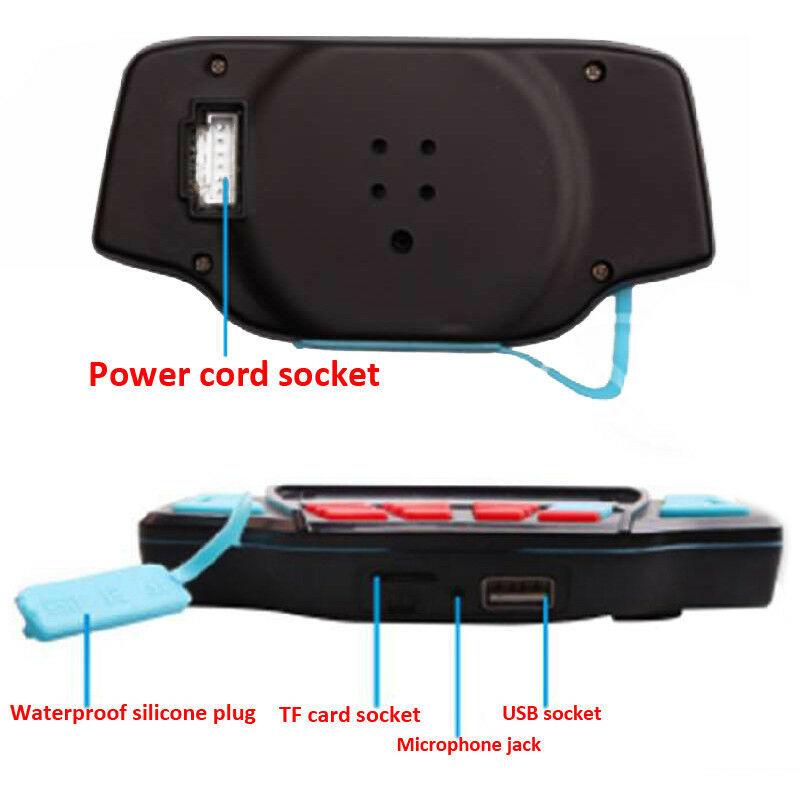 Motorcycle Studio Audio Sound System Stereo Speakers FM Radio MP3 Music Player Scooter ATV Remote Control Alarm Speaker Scooter