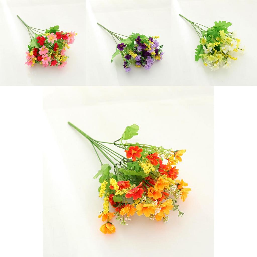 Silk Mimicry Daisy Small Bouquet Decorative Artificial Flowers For House Interior