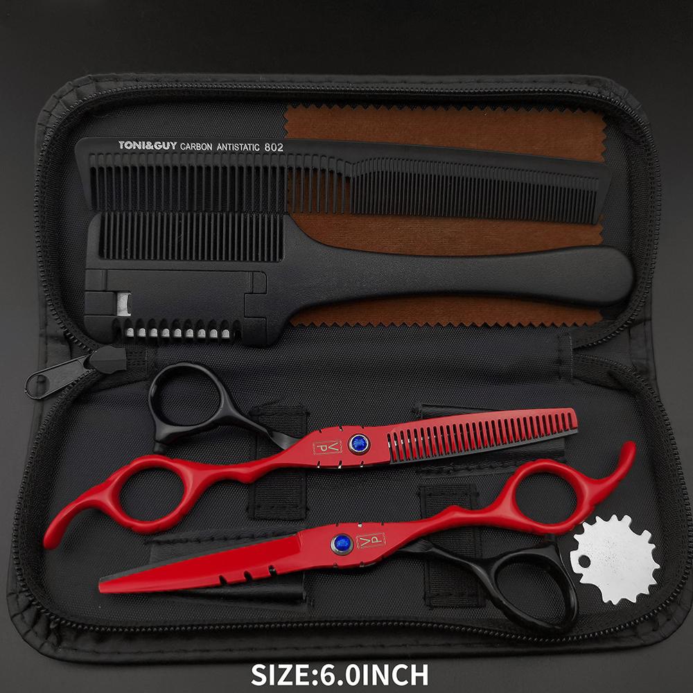 VP Professional Hairdressing Scissors Barber Set 5.5 6.0 Hairdresser Hair Beauty Scissors Set Corte de Cabelo Desbaste Ferramentas de Salão