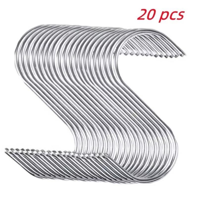 5/10/20 Pcs Cast Iron S Shaped Hooks  Metal Hangers Hanging Hooks for Kitchen Bathroom Shelf Hooks Hanging Storage Tools