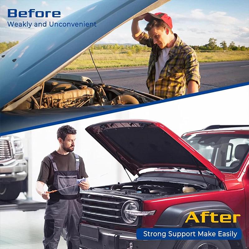 Kompatibilní hydraulická vzpěra kapoty pro Jeep Wrangler JL 2018+ a model 2023