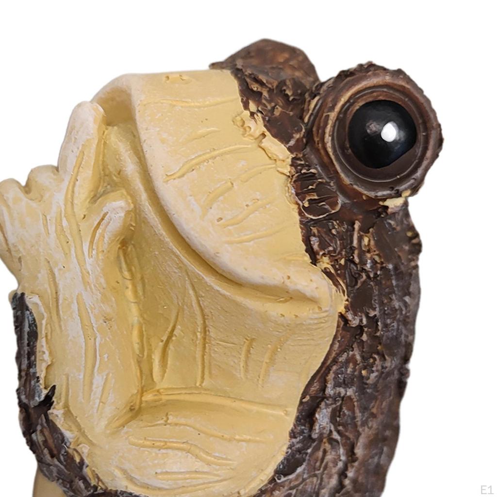 Frog Statue Sculpture Collection Desk Display Resin Figurine Ornament for Indoor Anniversary