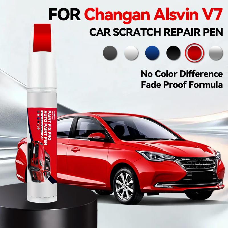 Paint Repair Pen Touch Up Scratch Remover DIY Auto Accessories Silver White Blue Red For Changan Alsvin V7