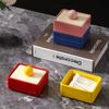 Dopamine Creative Ceramic Open Lid Toothpick Box Exquisite Storage Home Internet Celebrity Ornaments