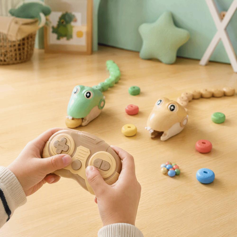 Rechargeable Remote Control Car Interactive Magnetic RC Car Fun Game Greedy Snake Car Indoor Play