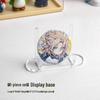 Transparent Acrylic Tiered Display Stand for Badges, Goods, Figurines, and Cosmetics Storage