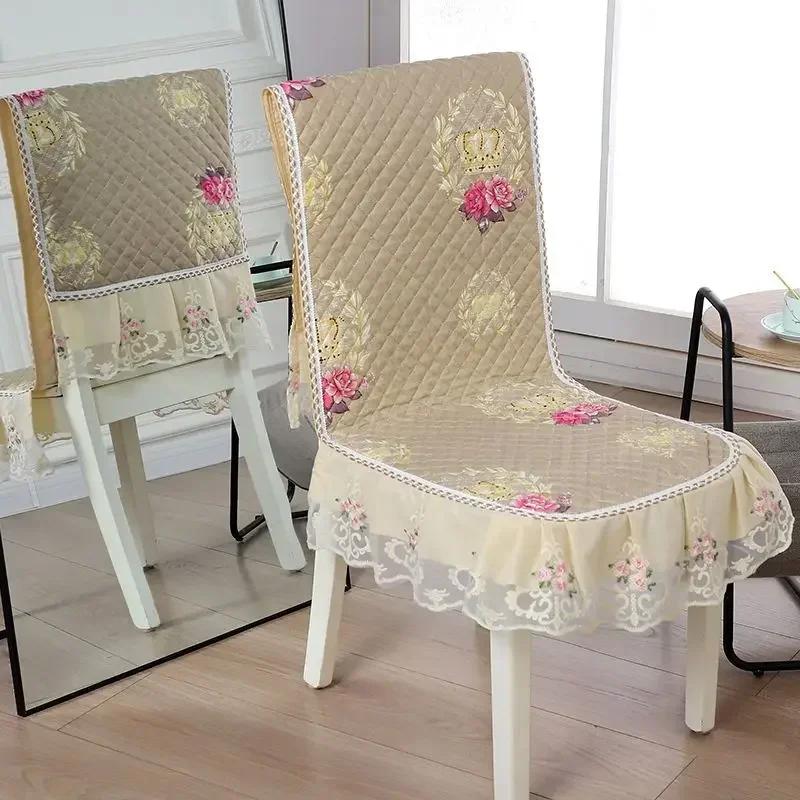 Δαντελένια πλάτη καρέκλας Γραφείο και κάλυμμα καρέκλας Αρχική Ορθογώνιο τραπεζομάντιλο Τέχνη Τραπεζομάντιλο Καρέκλα τραπεζαρίας Ενσωματωμένο μαξιλάρι