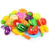 Children Pretend Play Food Toys for Kids Kitchen Vegetable Playset Cut Fruit Vegetables Toy Toddler Birthday Christmas Gift Toys