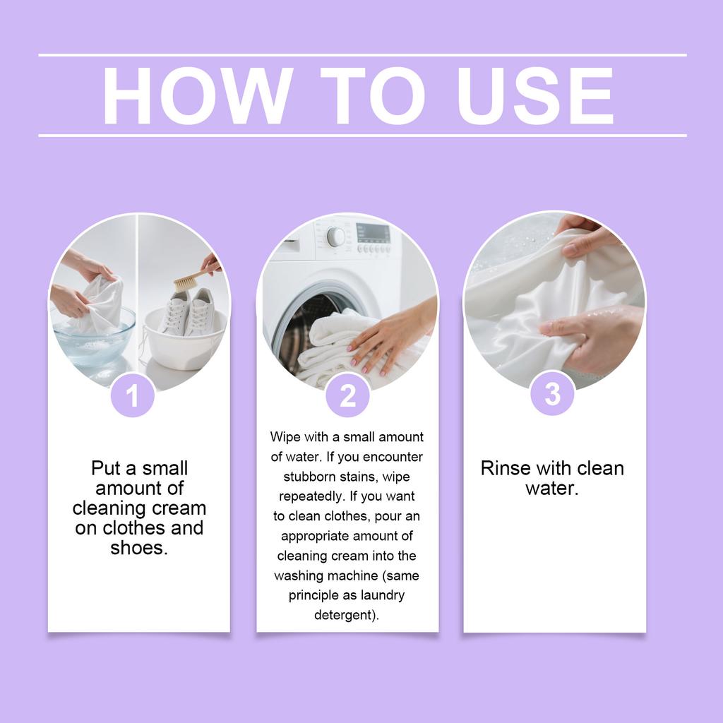 Multipurpose Cleaning Cream For Household Clothing And Shoes Degreasing And Cleaning 260G