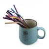 8pc Metal Straw Set Reusable 215mm Straw 304 Stainless Steel Drinking Straw with Brush Eco-Friendly Pink Straw For Mugs