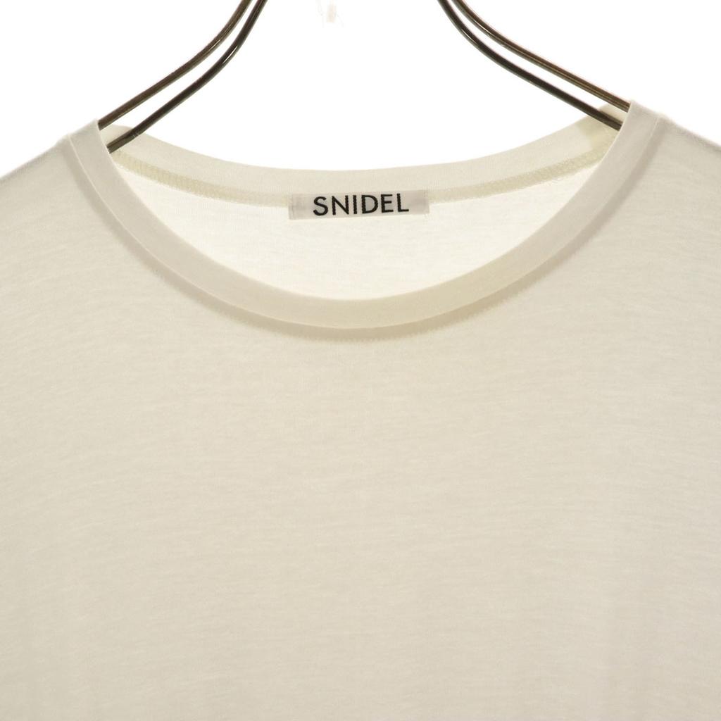 SNIDEL Long sleeve Sporty Pleated combination Long dress F white Women Used