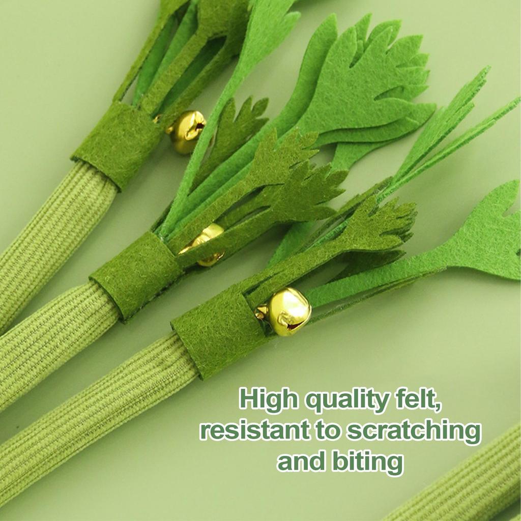 1Pc Kitten Teething Toys Interactive Celery Cat Stick With Bell Pet Cat Teaser for Home Exercise Cat Chew Toy Bite Resistant