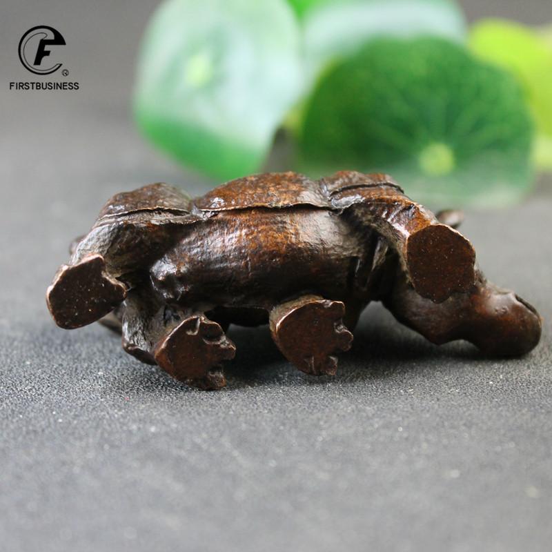 Big Pure Copper Cute Rhinoceros Miniatures Figurines Solid Vintage Brass Rhino Ornaments Tea Pets Desktop Decorations Craft