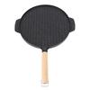 New Non Stick Grill Pan Uncoated Flat Base Griddle Pan Double Sided Steak Pan Home