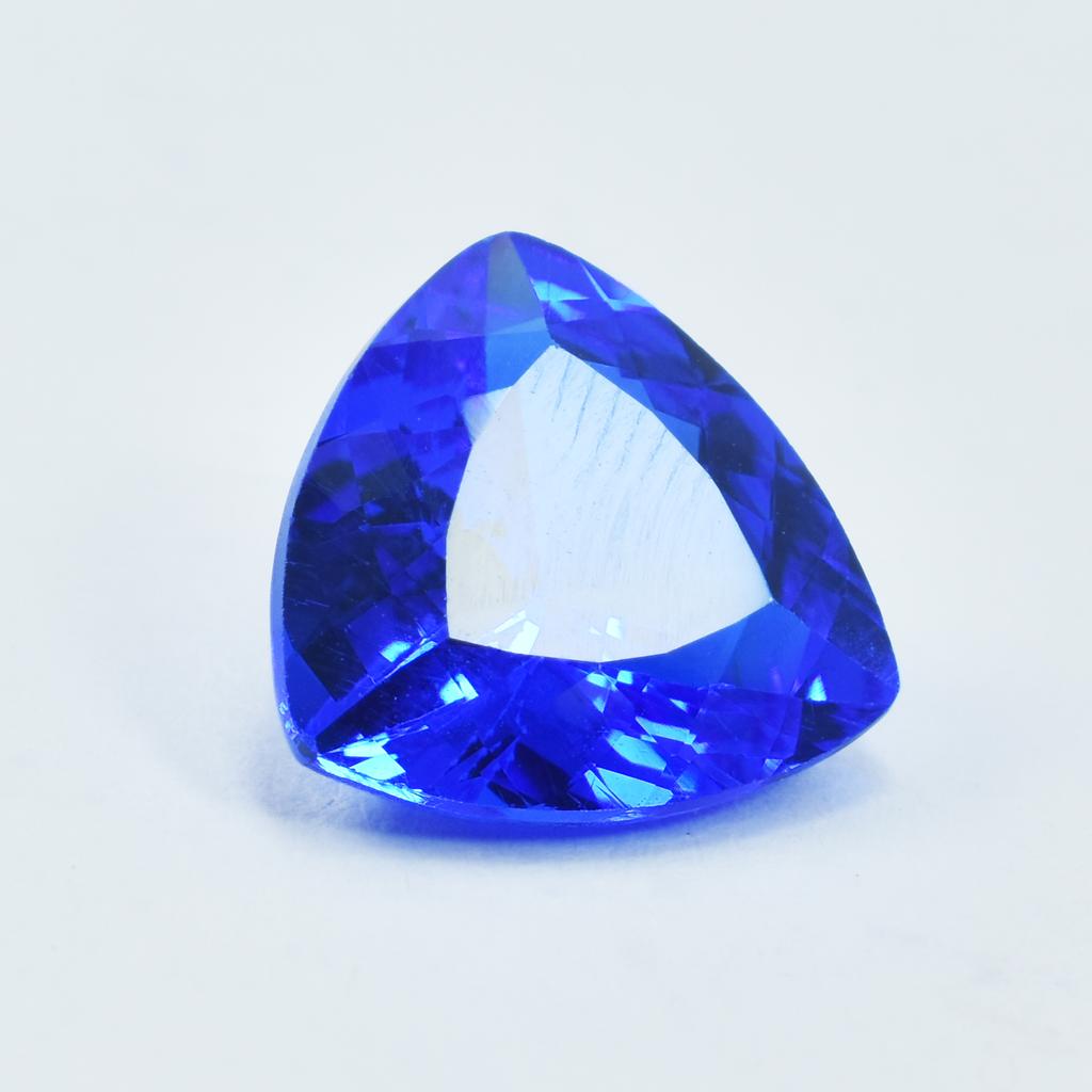 Natural Blue Tanzanite Loose Gemstone 5.10 Ct Trillion Shape for Jewelry Making and Gem Collections