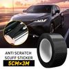 Carbon Fiber Door Car Plate Sill Scuff Cover Anti Scratch Sticker Accessories