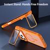 Skin Feel Strong Magnetic Acrylic Stand Phone case For iPhone 17 Pro Max 16 Plus 15 14 13 12 11 Shockproof For MagSafe Cover