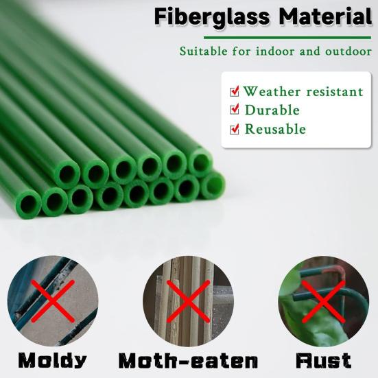 Plant Stakes with Clips Extendable Orchid Support Stake Gardening Plant