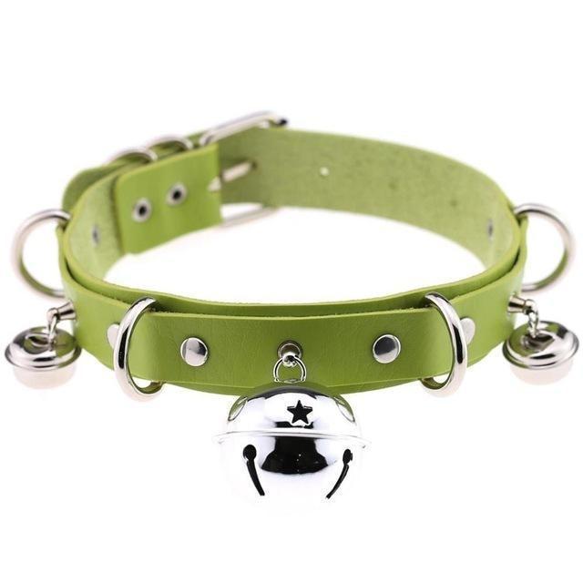 Pleather Cat Bell Collar Kitten Play Leather   Collars & Leashes