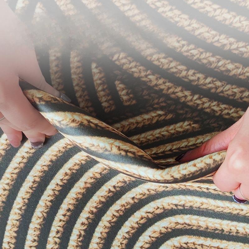 Modern Simple Bathroom Mat Water Absorbent Non-Slip Entrance Carpet Household Striped Living Room Entrance Diatomaceous Earth Durable Foot Mat