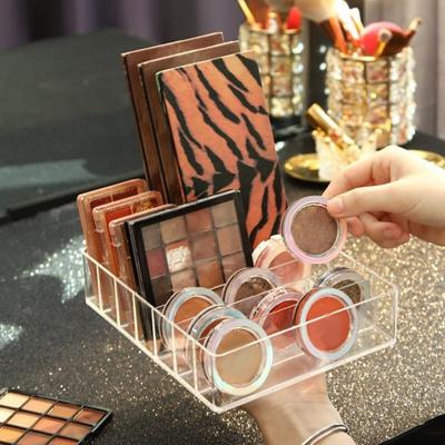 Aufbewahrungsbox für Kosmetik, transparentes Design, mehrere Fächer, Make-up-Organizer mit großer Kapazität, 7 Abschnitte, unterteilt in transparenten Aufbewahrungshalter