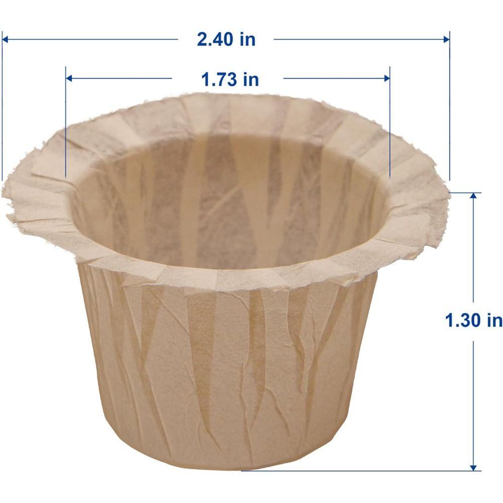 50/100 Pcs Natural Disposable Coffee Paper Filters K Cup Paper Filters for Most Reusable K Cup Pods