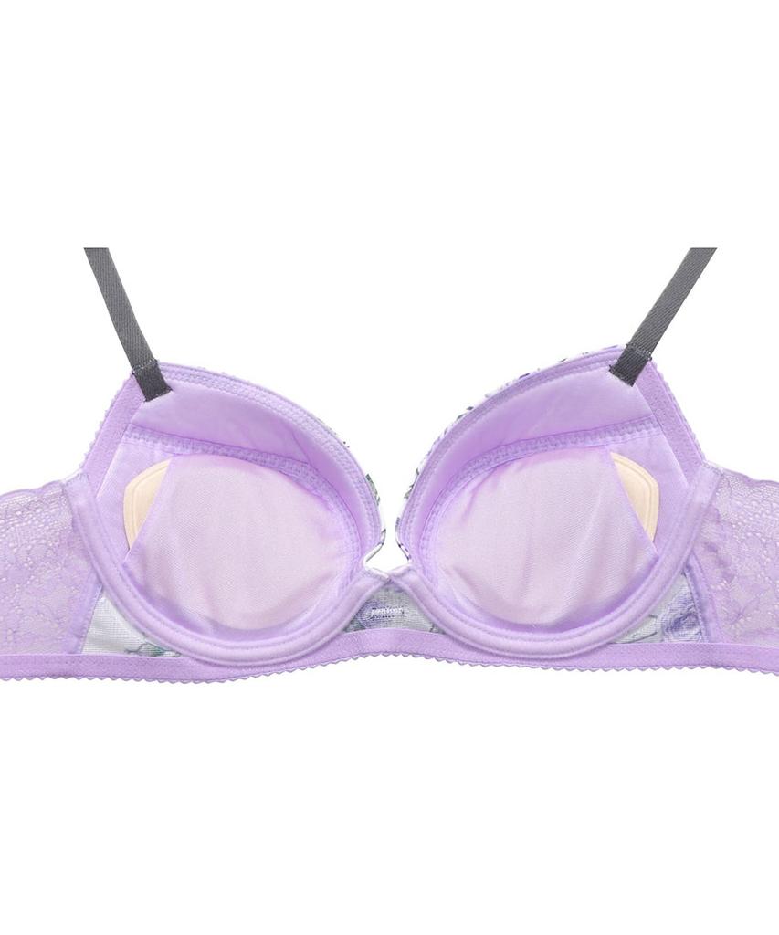 Bra Creates beautiful keeps cleavage even when smoothing sides to bra PU [Wacoal] L'ge [Ribbon Bra] cleavage, moving, (from back), BCA744, women's