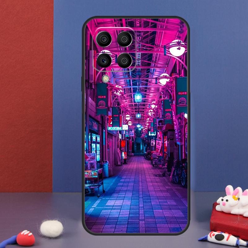 Japanese Night City Aesthetic Case For Samsung Galaxy M13 M53 M06 M16 M31 M11 M35 M55 M15 M56 M36 M12 M32 M52 M14 M34 M54