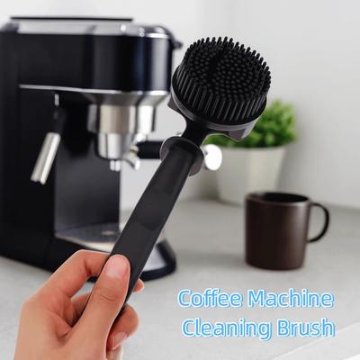 Silicone Coffee Machine Cleaning Brush Detachable Heat-resistant Espresso Machine Cleaner 51/58 Mm Removable Head