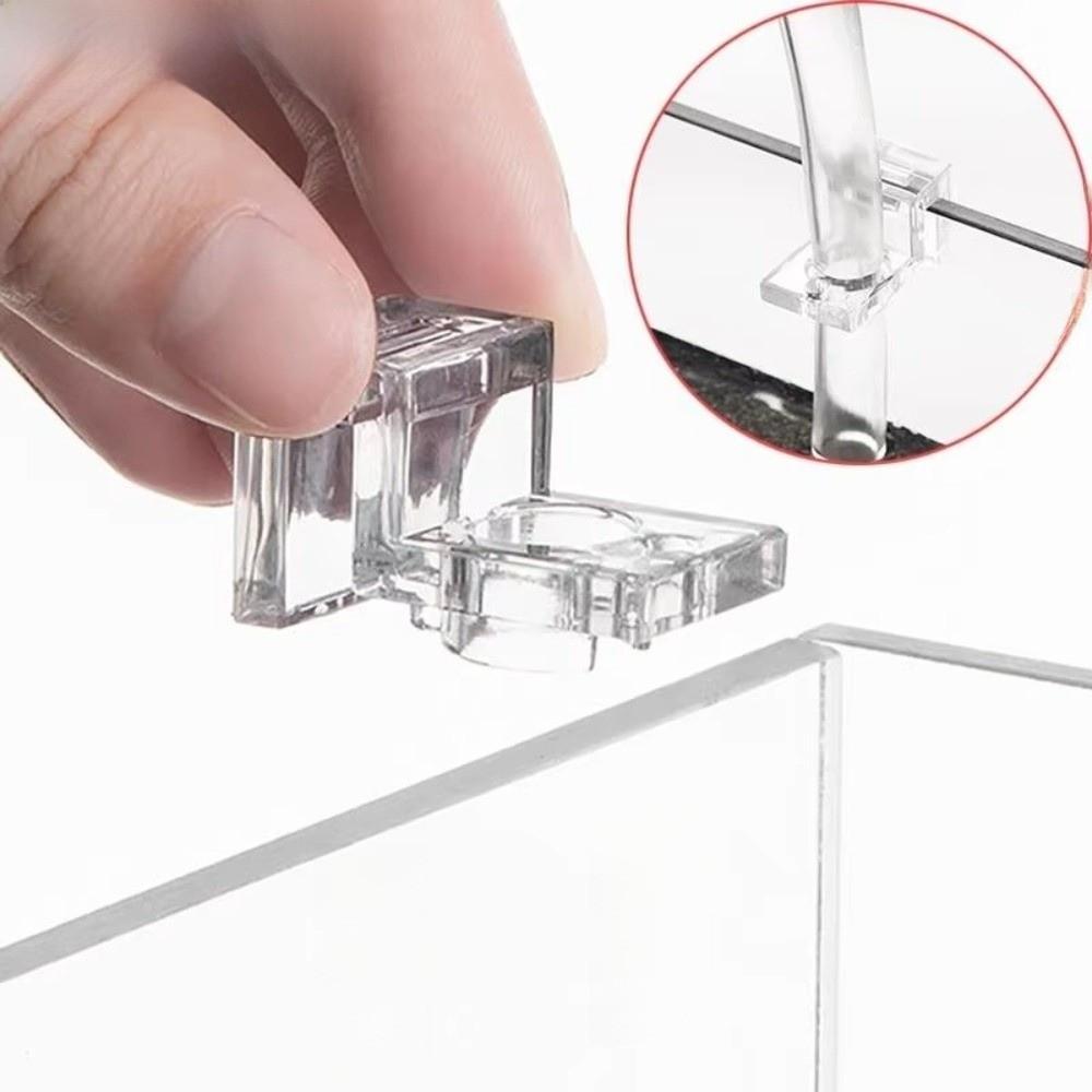 1PC Acrylic Aquarium Lid Cover Support Holder Transparent Fish Tank Acrylic Clips Holder Fish Tank