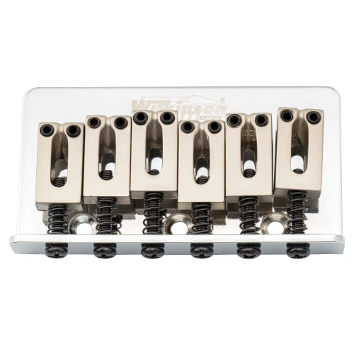Wilkinson WOF01 10.5mm Hardtail Bridge for Squier/Mexico Fender Stratocaster Electric Guitars, Chrome