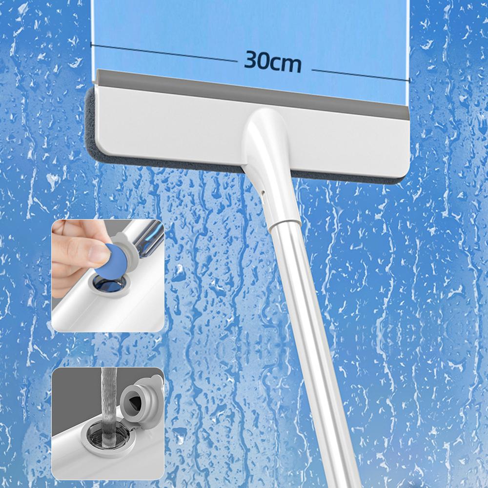 2 In 1 Window Cleaner Mop New Double-Sided Spray Glass Cleaning Brush for Car Windows Glass Squeegee Household Cleaning Tools