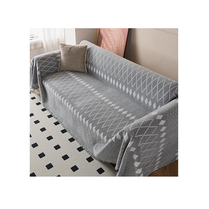 Blankets Knitted Nordic Sofa Towel Bohemia Sofa Cover Full Blanket Striped Room Bedside Home Decoration Picnic Carpet