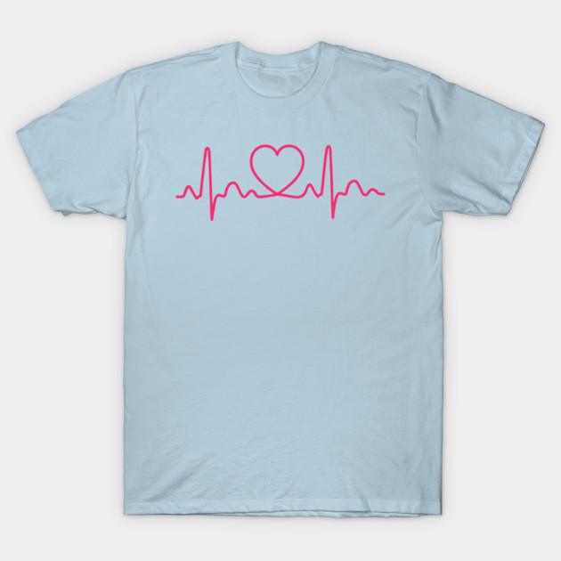For Women Heartbeat Doctor Nurse Medical Tshirt T Shirt  90S Korean Style Tee 100% Cotton Picture Custom Round Collar