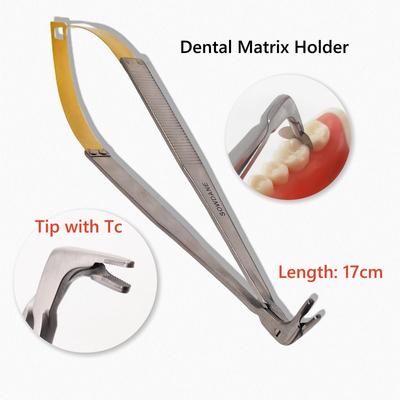 1 Piece Dental Orthodontic Matrics Forcep Tip with T/C  Dental Matrix Holder Forcep Matrices Placing Tweezer