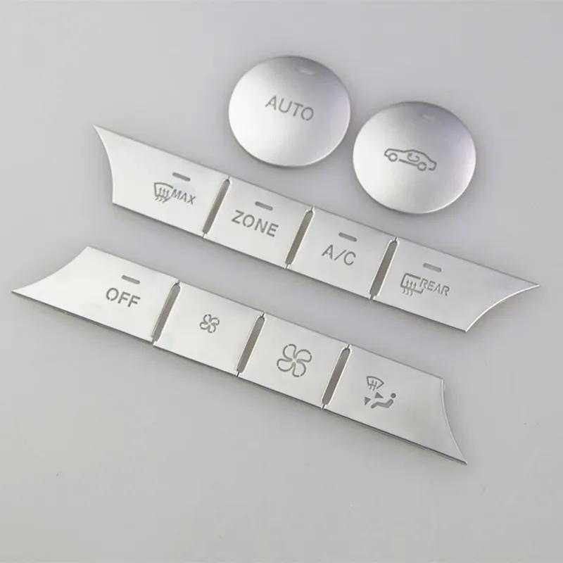 10pcs Car Center Console Air AC Button Cover Trim For Mercedes For Benz C Class W204 S204 C204 CLS C218 X218 GL Class X164 X166
