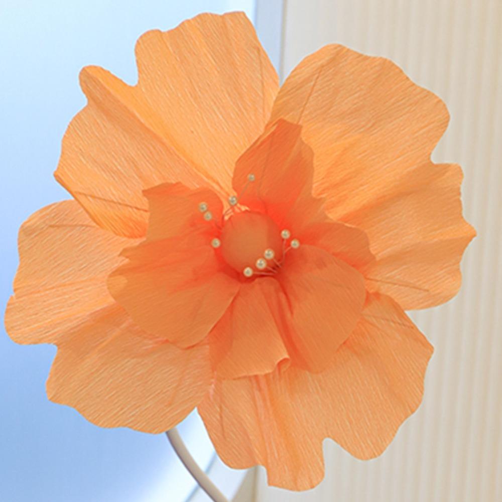 Wrinkles Paper Simulated Flower Crepe Paper Simple Design Three-dimensional Paper Art Wall Layout Window Display Paper Flower