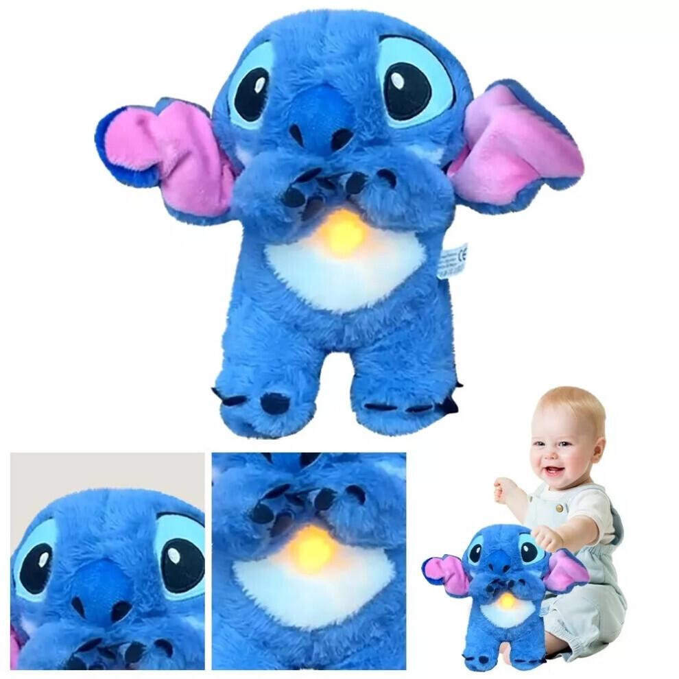 Stitch Breathing Musical Soothing Doll Sleep Toys Anxiety Relief Plush Toy Gift